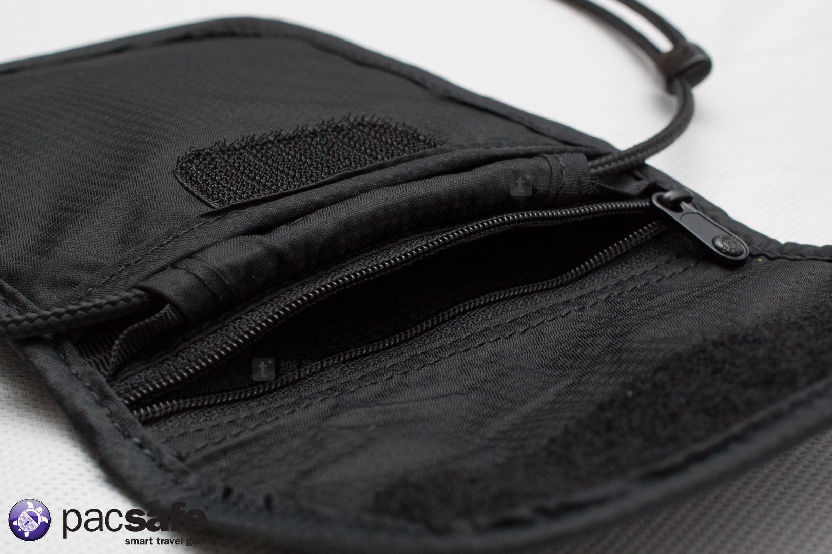Pacsafe Coversafe X75 กระเป๋าซ่อนพาสปอร์ต แบบคล้องคอ ป้องกันการโจรกรรมข้อมูล