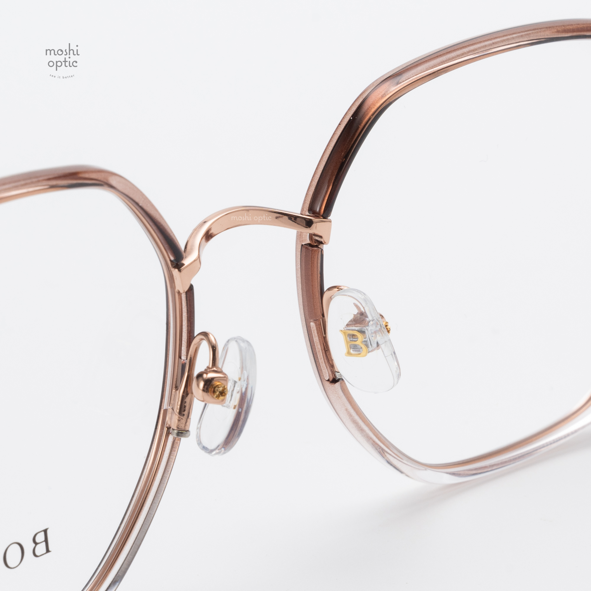 แว่นสายตา BOLON รุ่น Otemachi BJ6109 U29 Transparent Brown Rose Gold