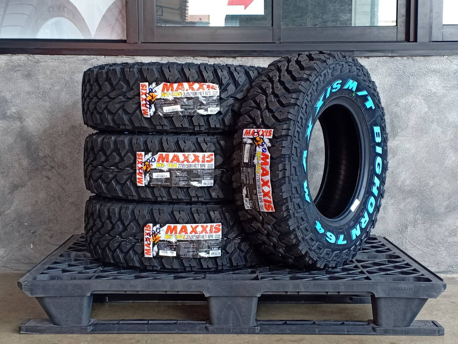MAXXIS 27X8.50R14 MT-764 95Q 6PR (ตัวหนังสือขาว) MADE IN THAILAND