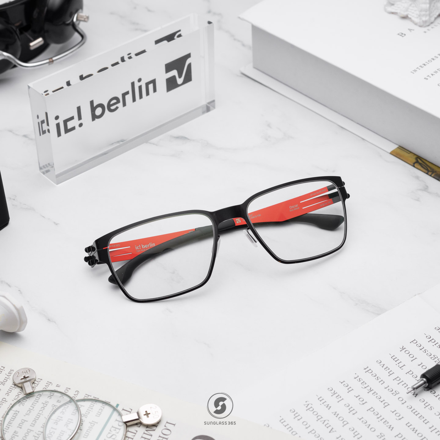 กรอบแว่น IC BERLIN Oscar Gun Metal