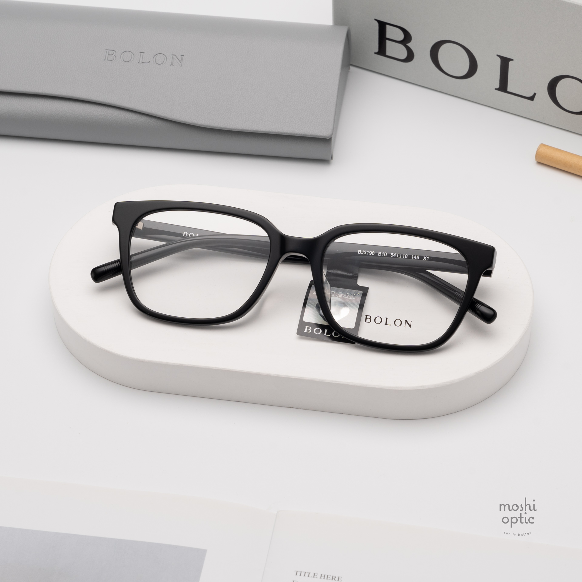 แว่นสายตา BOLON รุ่น NAKASU BJ3196 B10 Gloss Black