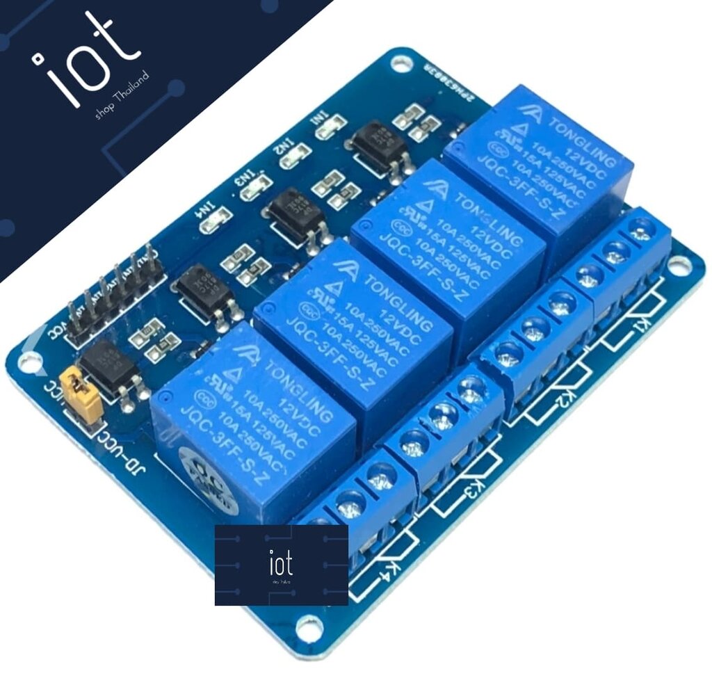 Module Relay 12V 4 Channel Active LOW
