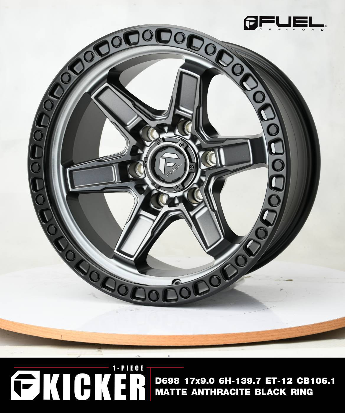 FUEL KICKER ล้อแท้ ราคาพิเศษ 17x9.0 offset-12 PCD 6x139.7