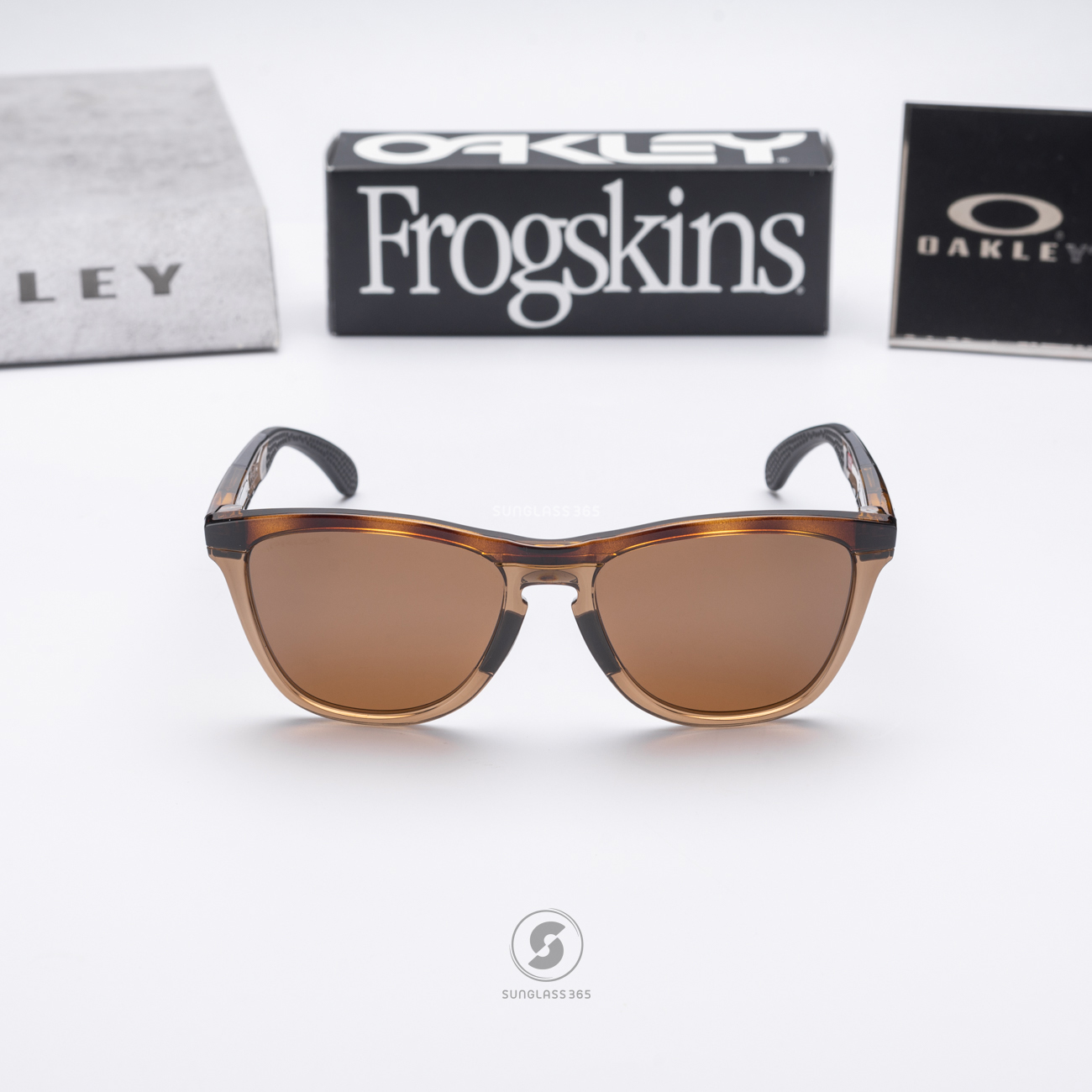 Oakley Frogskins Range A OO9284A-07 Brown Tortoise Smoke Prizm Tungsten