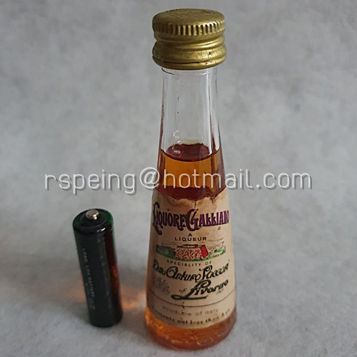 เหล้าขวดเล็ก เหล้าแท้ขวดแก้ว Liquor Galliano Livorno 3cl 40%