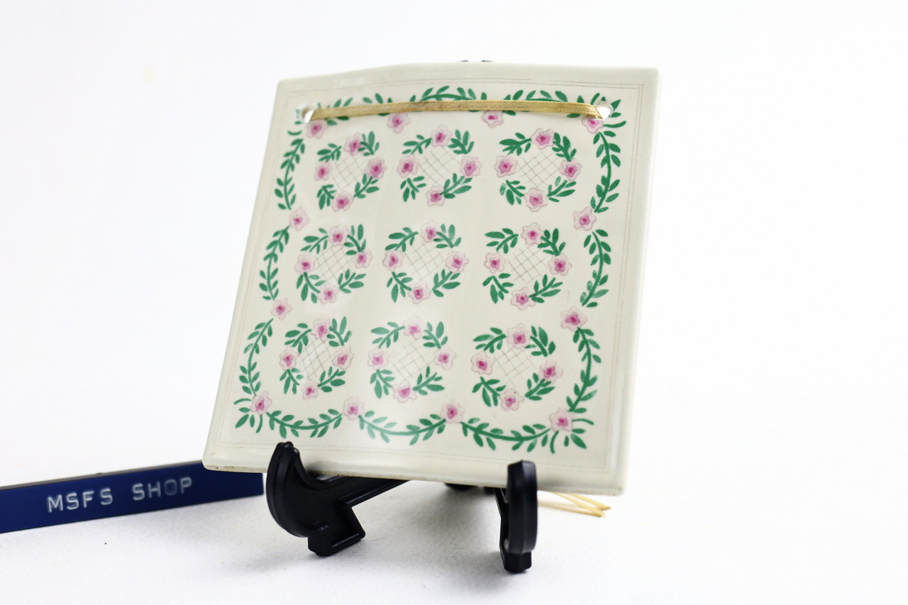 [Vintage] Kentucky Rose กระเบื้องห้อยตกแต่ง ปี 1989 ลายเถากุหลาบ