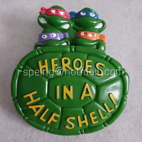 ของแถม Burger King ปี 1989 Teenage Mutant Ninja Turtles (นินจาเต่า) Rad Badges ครบชุด 6 ตัว