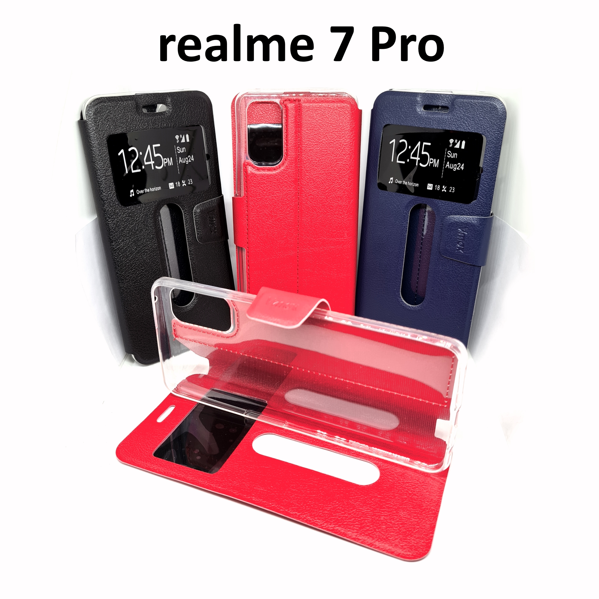 เคสพับ realme 7 Pro - เคสฝาพับ โชว์เบอร์ ตั้งได้