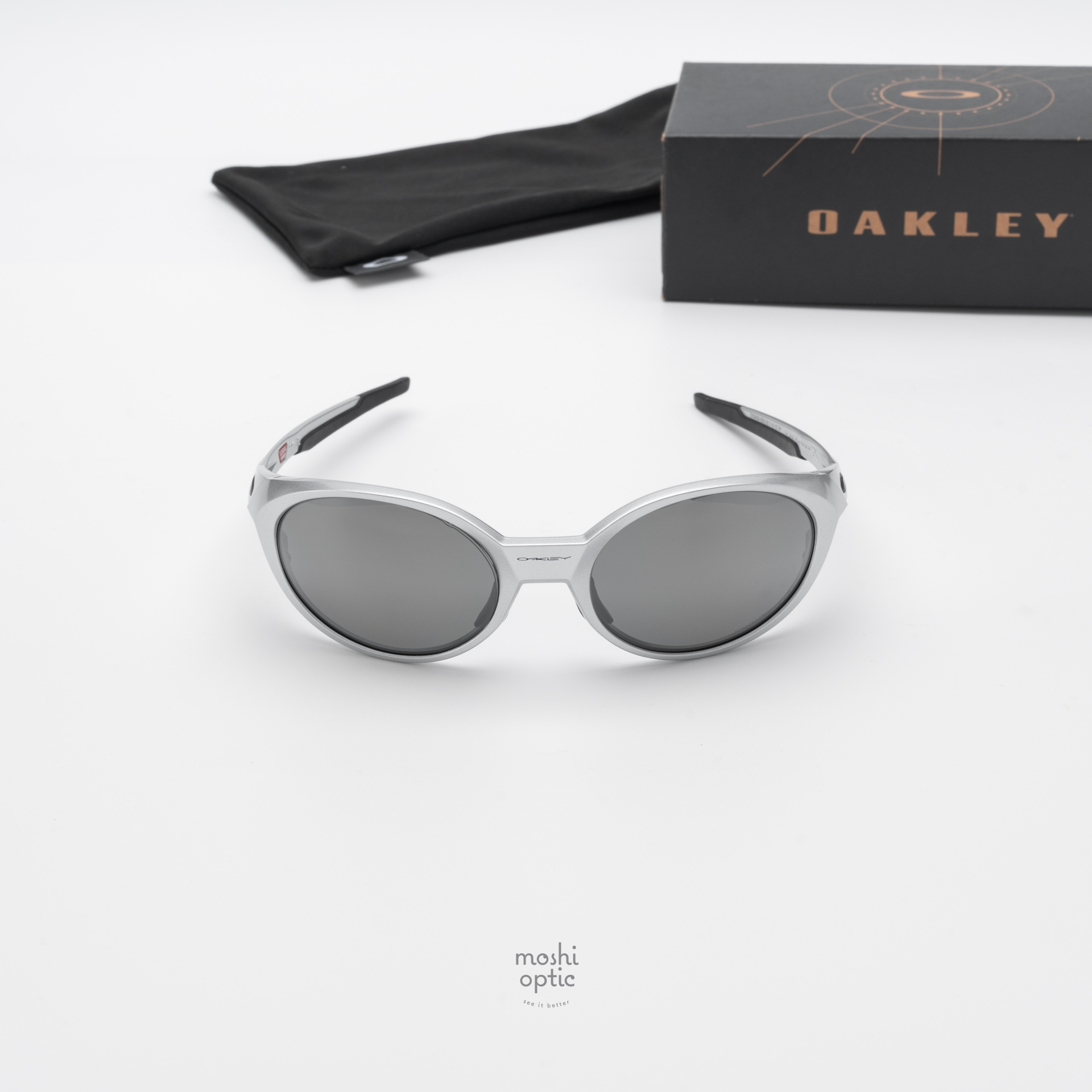 OAKLEY Eyejacket Redux OO9438-05 Silver Prizm Black Polarized