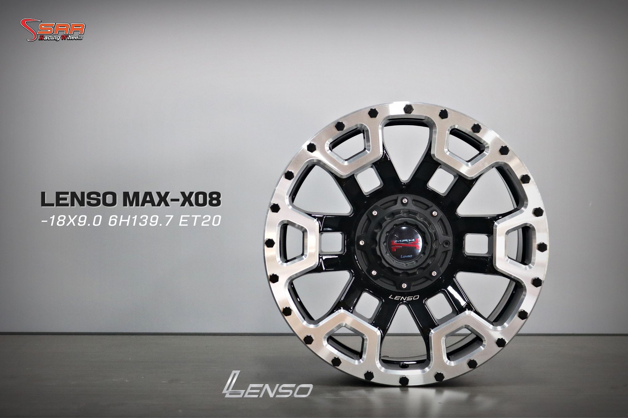 LENSO MAX-X08 สีดำหน้าเงา