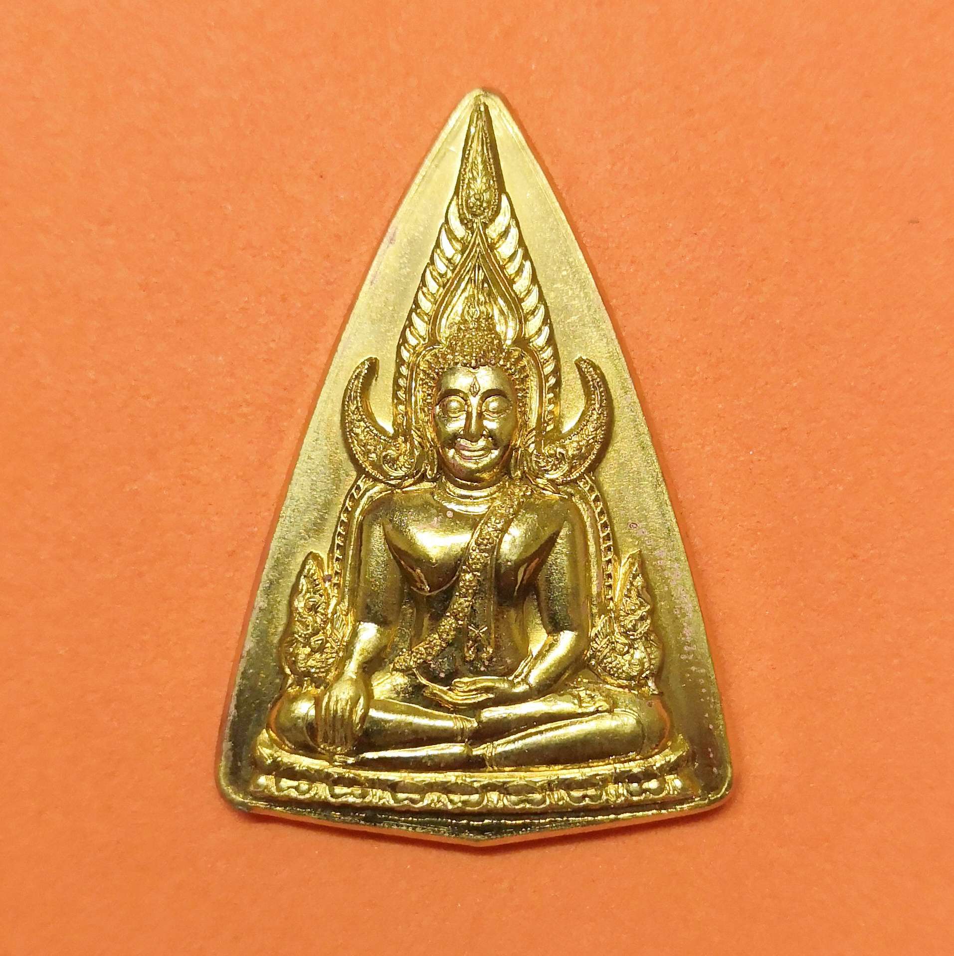 เหรียญ พระพุทธชินราช รุ่นฉลองชนมายุ 73 ปี สมเด็จพระพุทธโฆษาจารย์ วีระ ภัทจารีย์ วัดสุทัศนเทพวาราม พศ 2547 เนื้อทองทิพย์ สูง 3.6 เซน