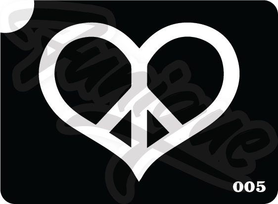 SET 4 Stencil บล็อกสติกเกอร์ รอยสักกากเพชร เพ้นท์กากเพชร กลิตเตอร์ Funique สติ๊กเกอร์ แบบลาย DIY งานประดิษฐ์