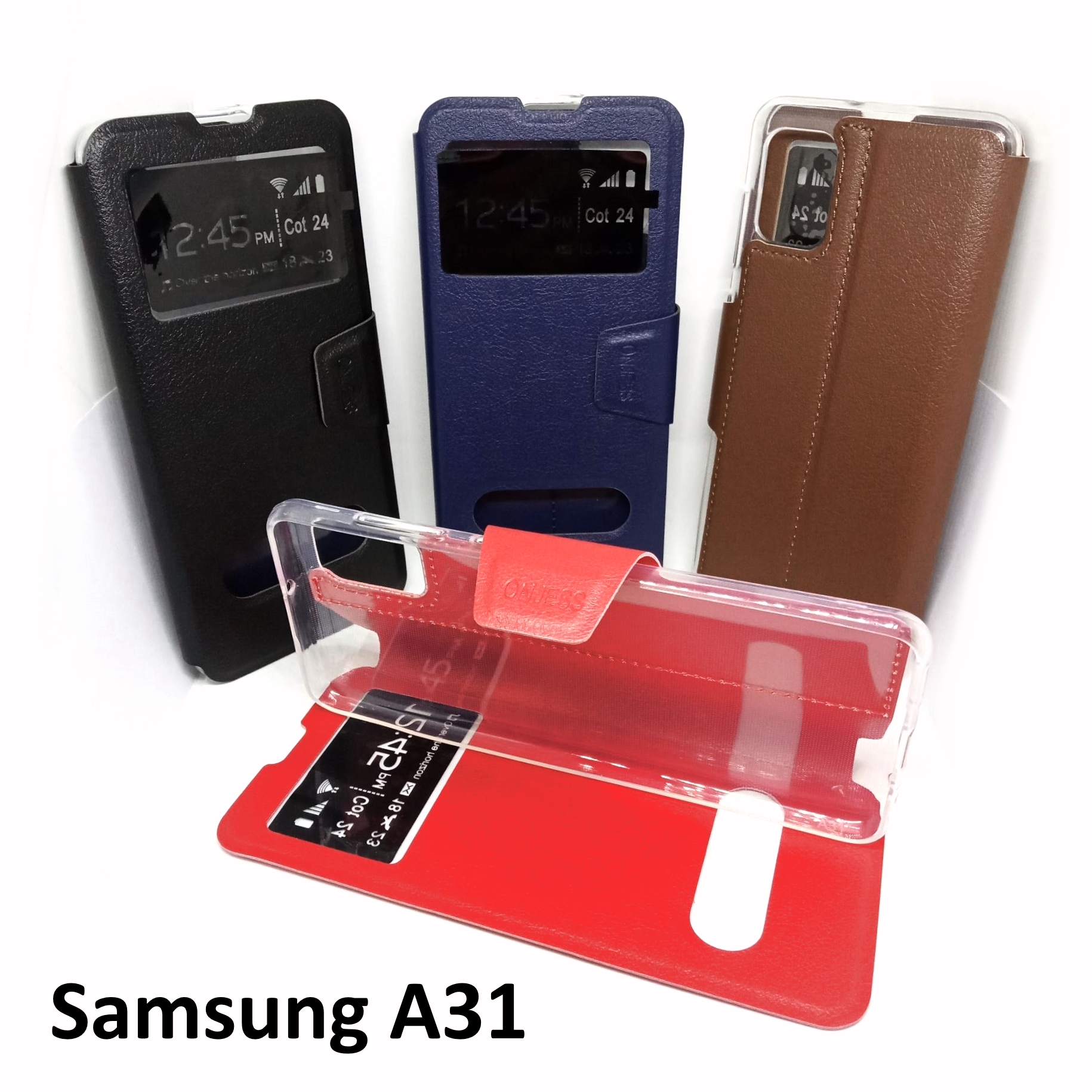 เคสพับ Samsung A31 - เคสฝาพับ โชว์เบอร์ ตั้งได้
