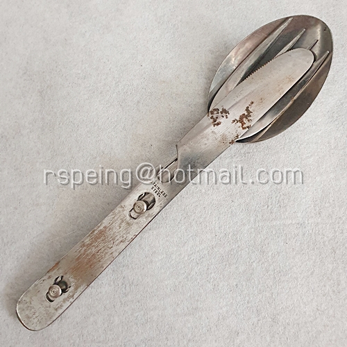 ชุดช้อน ส้อม มีด สแตนเลสวินเทจ แบบล็อคเข้ากันได้