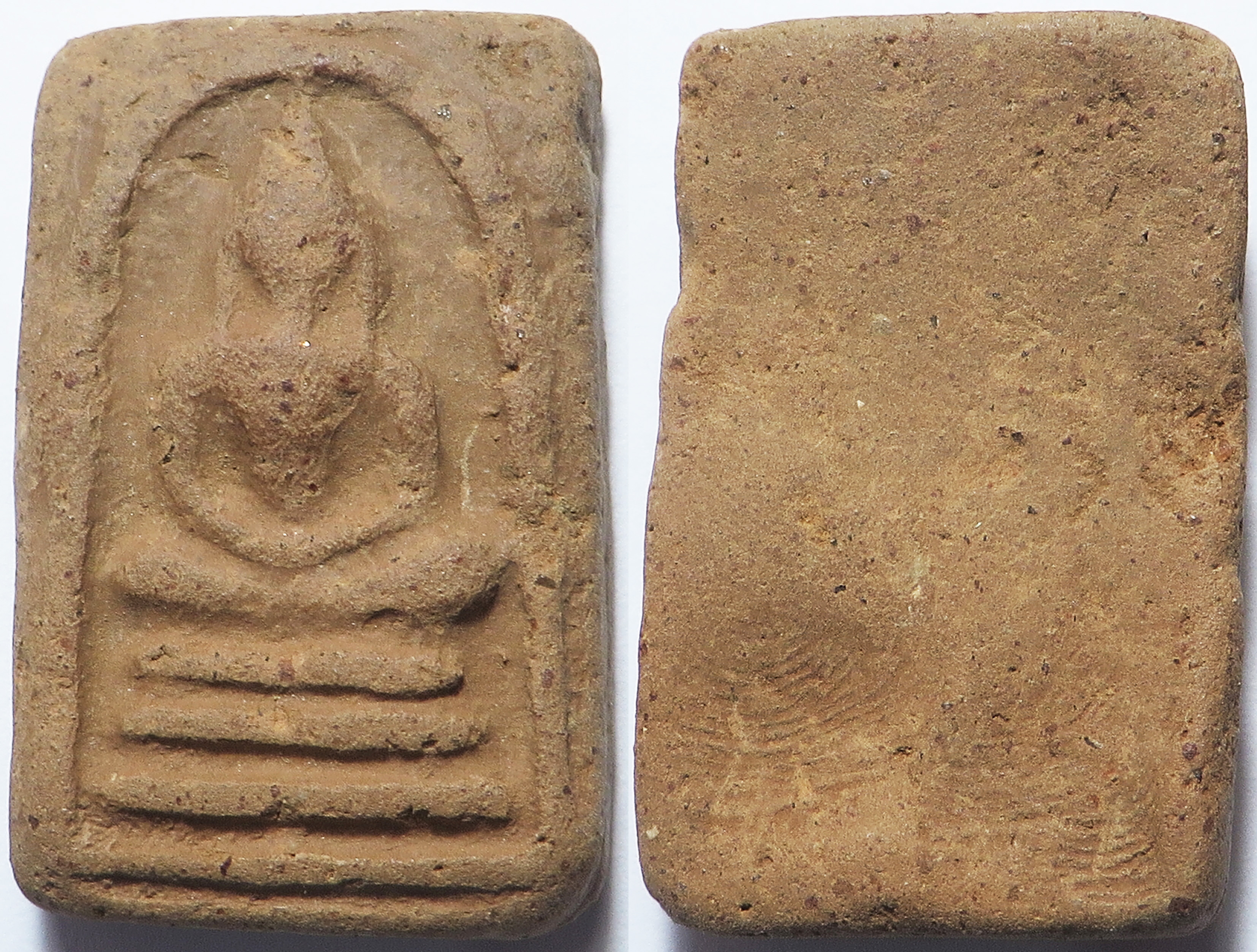 406 พระสมเด็จ หลวงปู่เหมือน วัดบางกอบัว จังหวัดสมุทรปราการ ปี พ.ศ.2489 เนื้อดินเผา