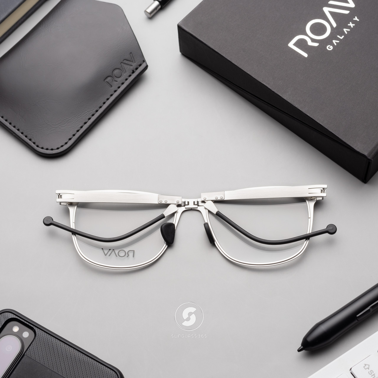 แว่นสายตา ROAV NIRO 6014 Brush Silver