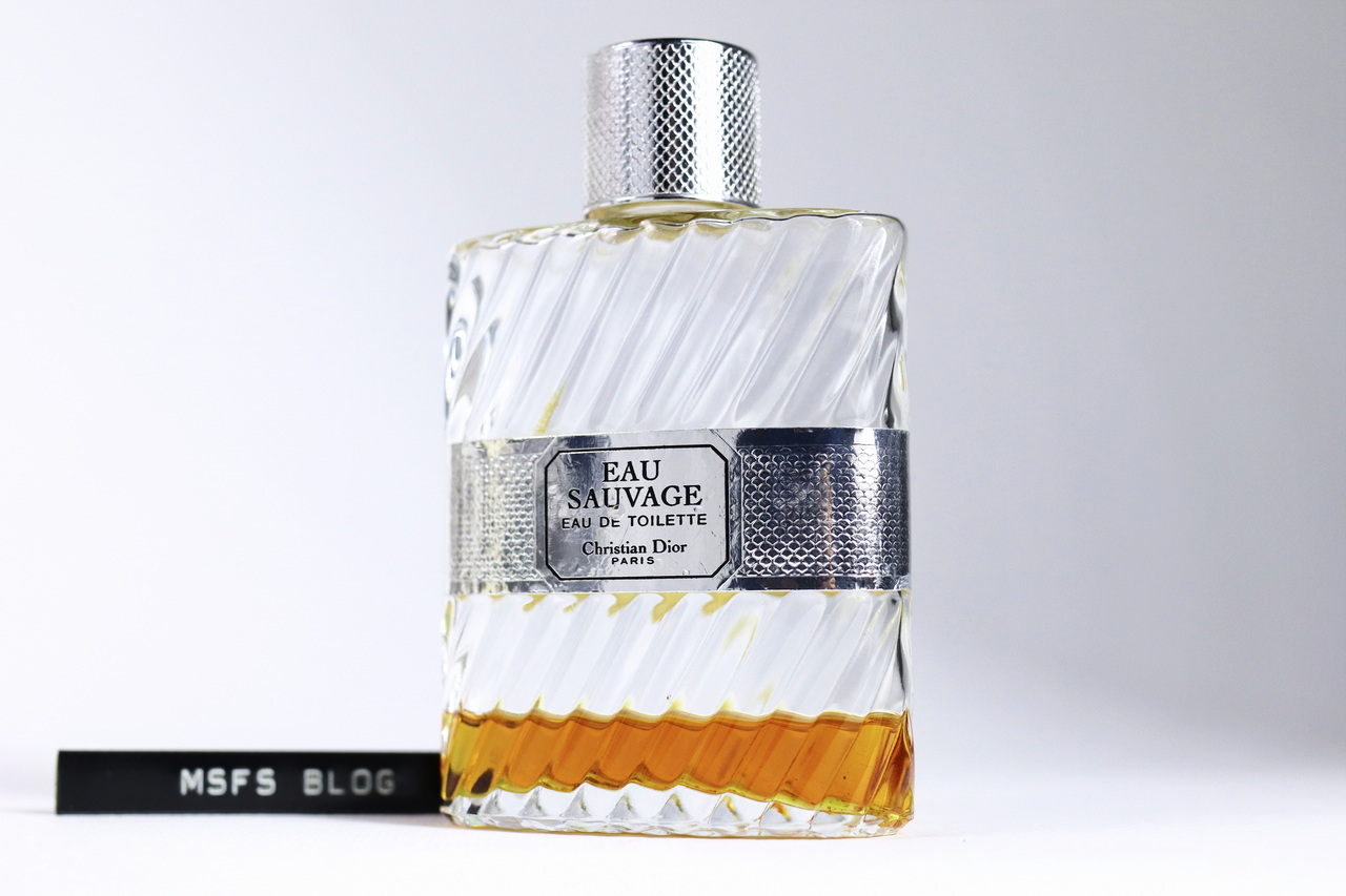 [Vintage] Christian Dior Eau Sauvage EDT 100ml Splash Empty Bottle ขวดเปล่าแบบแต้ม