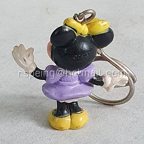 พวงกุญแจพลาสติก Minnie Mouse ทักทาย