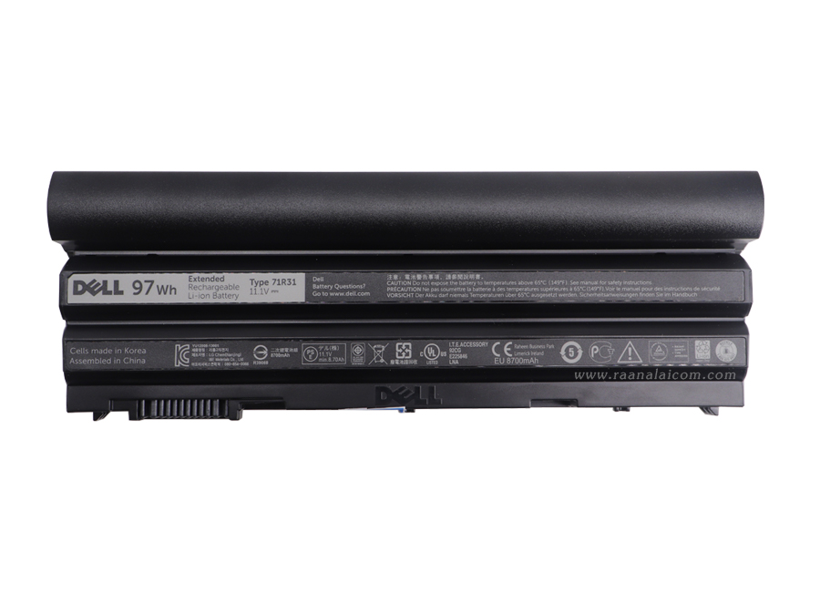 Battery Dell Latitude E6440 Original 71R31 ลดราคาพิเศษ แบตเตอรี่ โน๊ตบุ๊ค Dell Latitude E6440 97Whr ตรงรุ่น