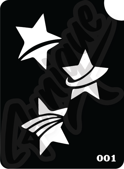 SET 1 Stencil บล็อกสติกเกอร์ รอยสักกากเพชร เพ้นท์กากเพชร กลิตเตอร์ Funique สติ๊กเกอร์ แบบลาย DIY งานประดิษฐ์