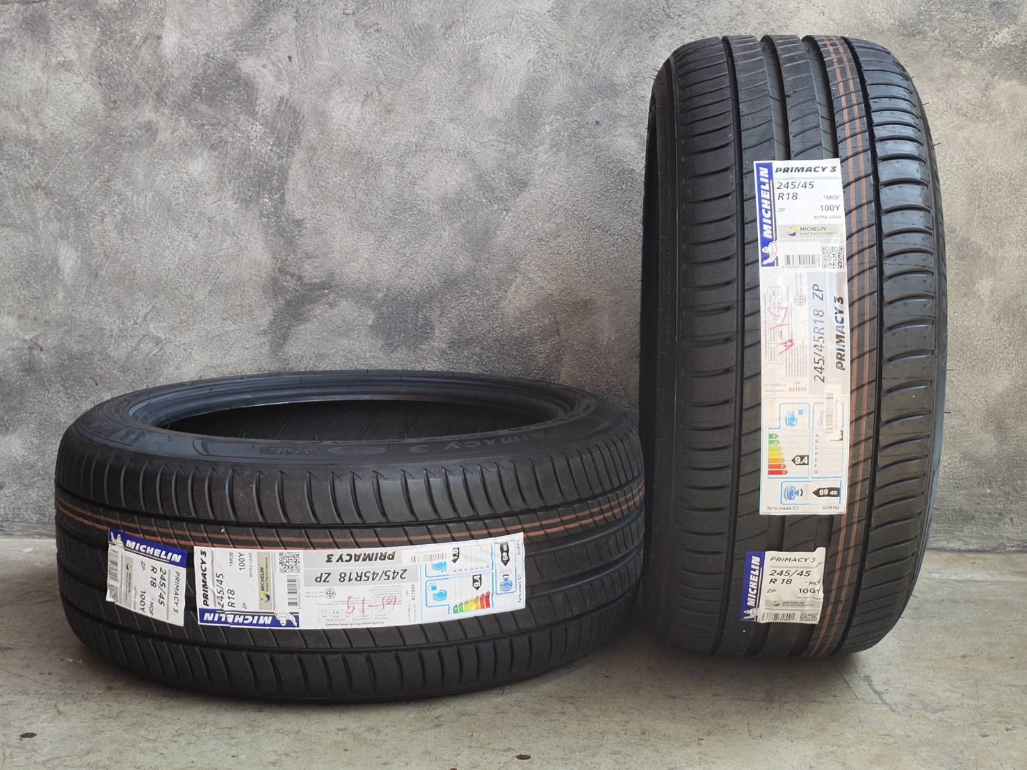 MICHELIN 245/45R18 PRIMACY 3ZP *MOE 100Y MADE IN ITALY