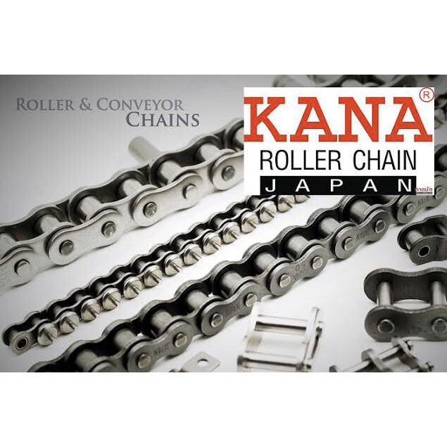 โซ่คู่ KANA 80-2R โซ่ลำเลียง โซ่ส่งกำลัง โซ่ส่งกำลังรุ่นงานหนักมาตรฐาน ANSI ของแท้ KANA ญี่ปุ่น