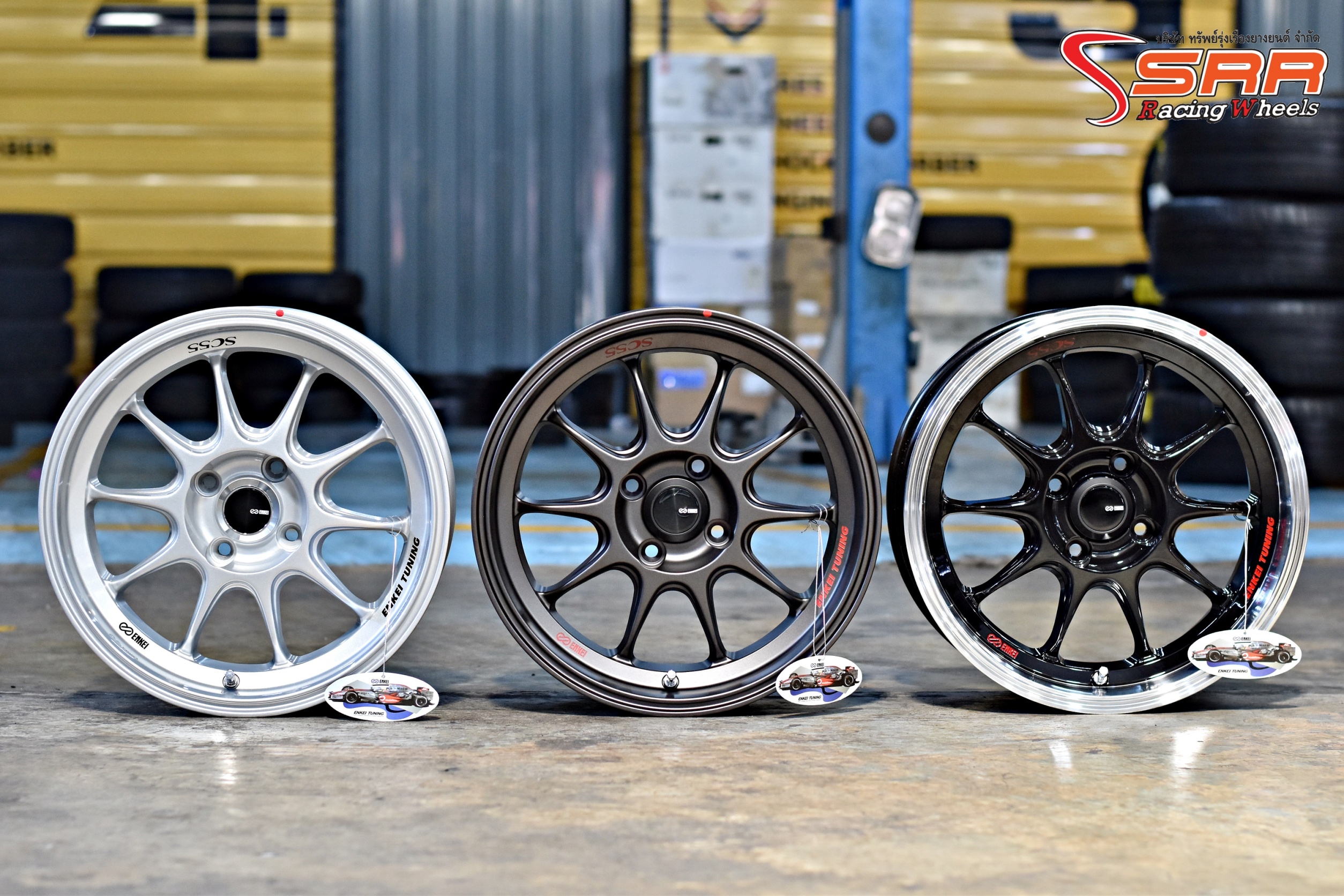 ENKEI TUNING SC55 ล้อแท้ ขอบ15 กว้าง7 PCD4X100 offset+28