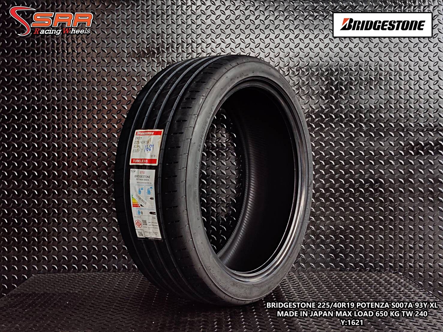 BRIDGESTONE 225/40R19 S007A ปี2021 ราคาถูก