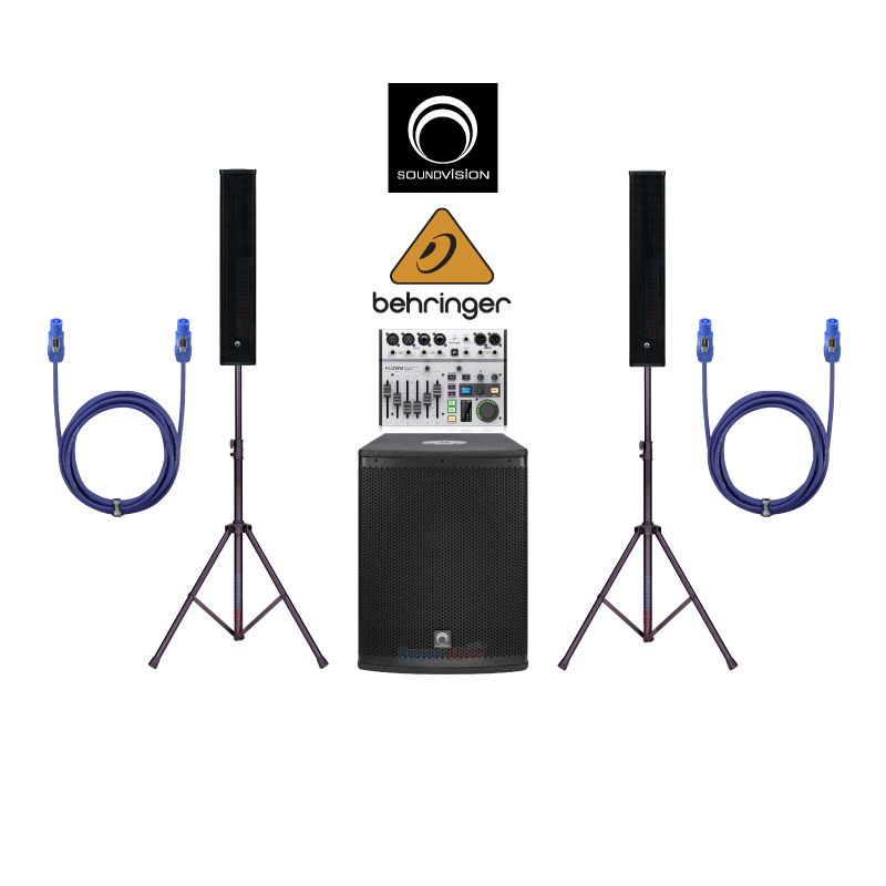 ชุดตู้ลำโพง SOUNDVISION ACS-1200S SET 3 พร้อม Flow 8 มิกเซอร์ดิจิตอล 8 ชาแนล