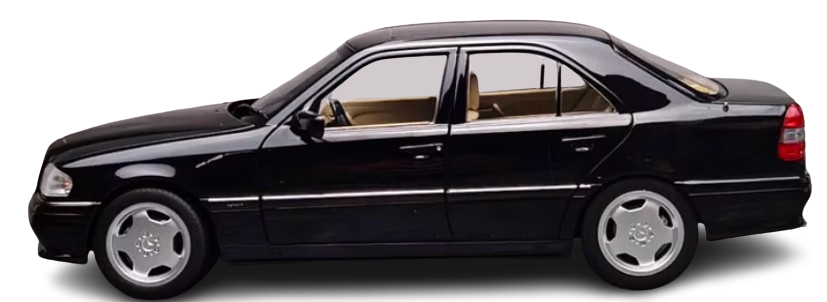 โมเดลรถ โมเดลรถยนต์ Benz C36 AMG 1993 3