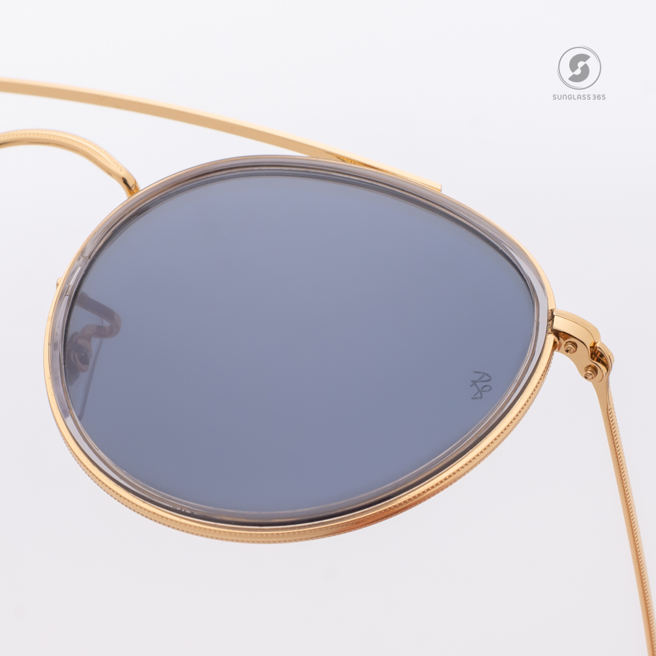 Ray-Ban RB3647N 9210R5 Round Double Bridge Gold Classic