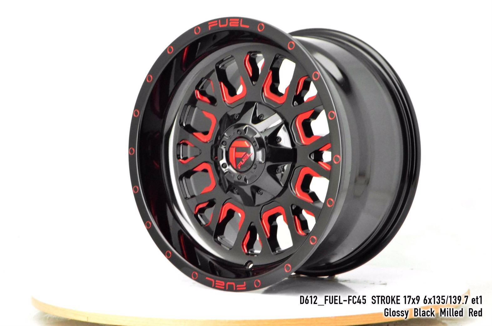 ล้อแท้ #FUEL #STROKE สีแดง ขอบ17
