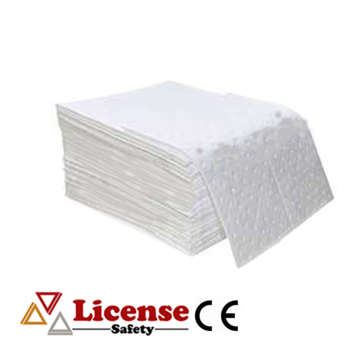 วัสดุดูดซับน้ำมันแบบแผ่น สีขาว Oil-only Absorbent pads