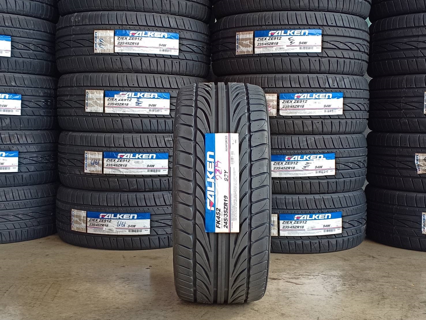ยางใหม่ FALKEN FK452 245/35-19 ปี19 ราคาพิเศษ