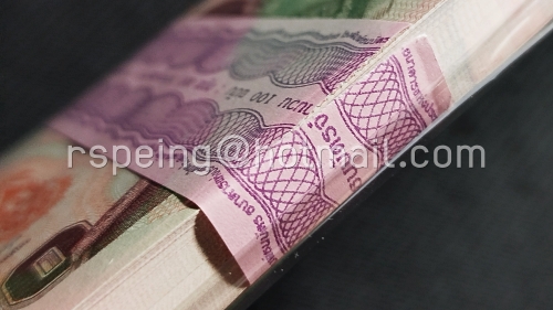 ธนบัตรหมุนเวียน ยุครัชกาลที่ 9 ธนบัตรแบบ 15 ชนิดราคา 100 บาท รุ่น 2 (หลังเลิกทาส มีแถบฟอยล์) ยกแหนบ 7Cจ 8480701