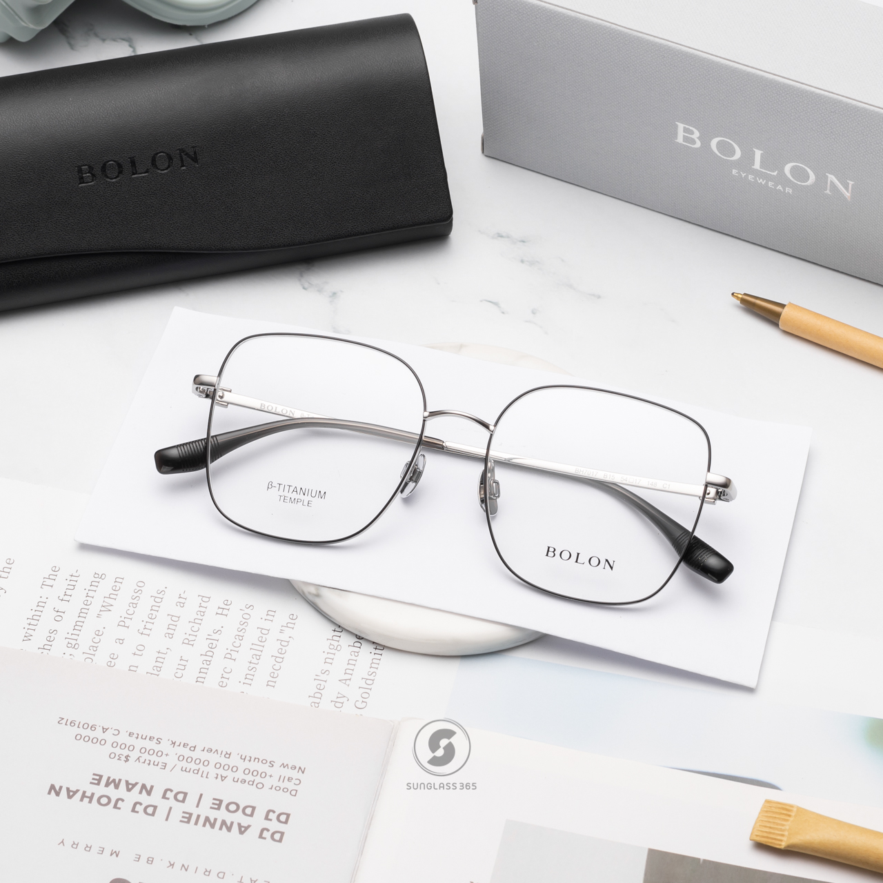 แว่นสายตา BOLON รุ่น Oxnard BH7017 B15 Black / Silver