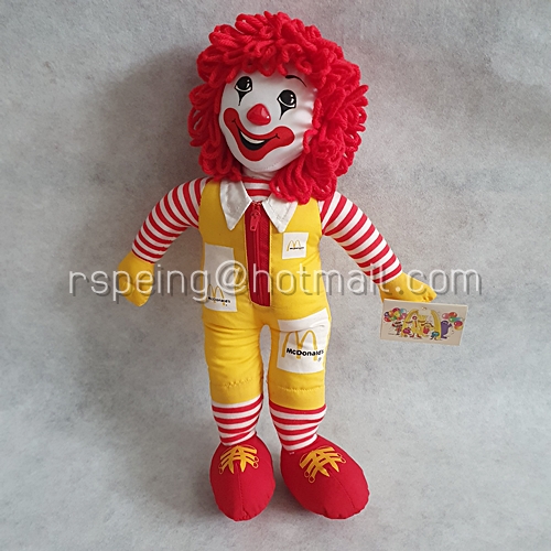 ตุ๊กตาผ้า โรนัลด์ แมคโดนัลด์ Ronald McDonald และผองเพื่อน ครบทีม