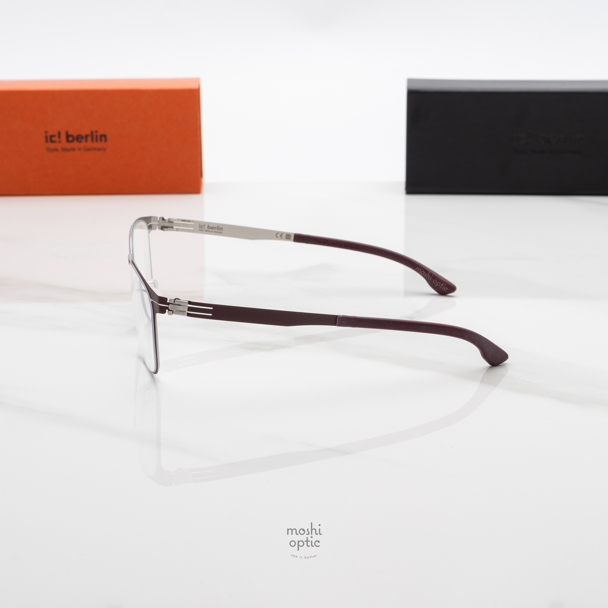 กรอบแว่น IC BERLIN Tilmann Bordeaux Pearl