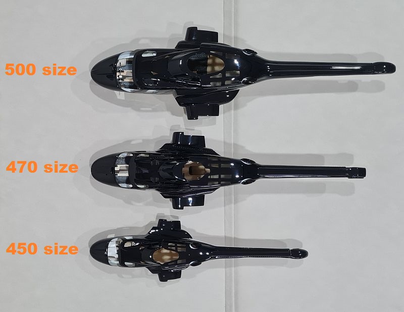 470 - Airwolf Black White with Metal Retact Gear / Rivet & Belly Weapon