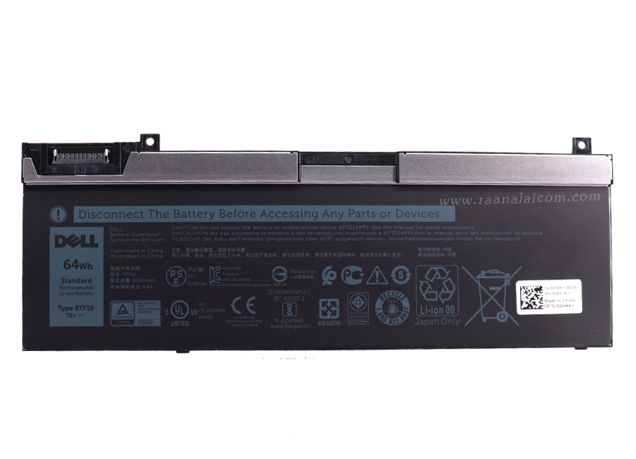 Battery Dell Precision 7730 Original 5TF10 ลด ราคา พิเศษ แบตเตอรี่ โน๊ตบุ๊ค Dell Precision 7730 64Whr ตรงรุ่น