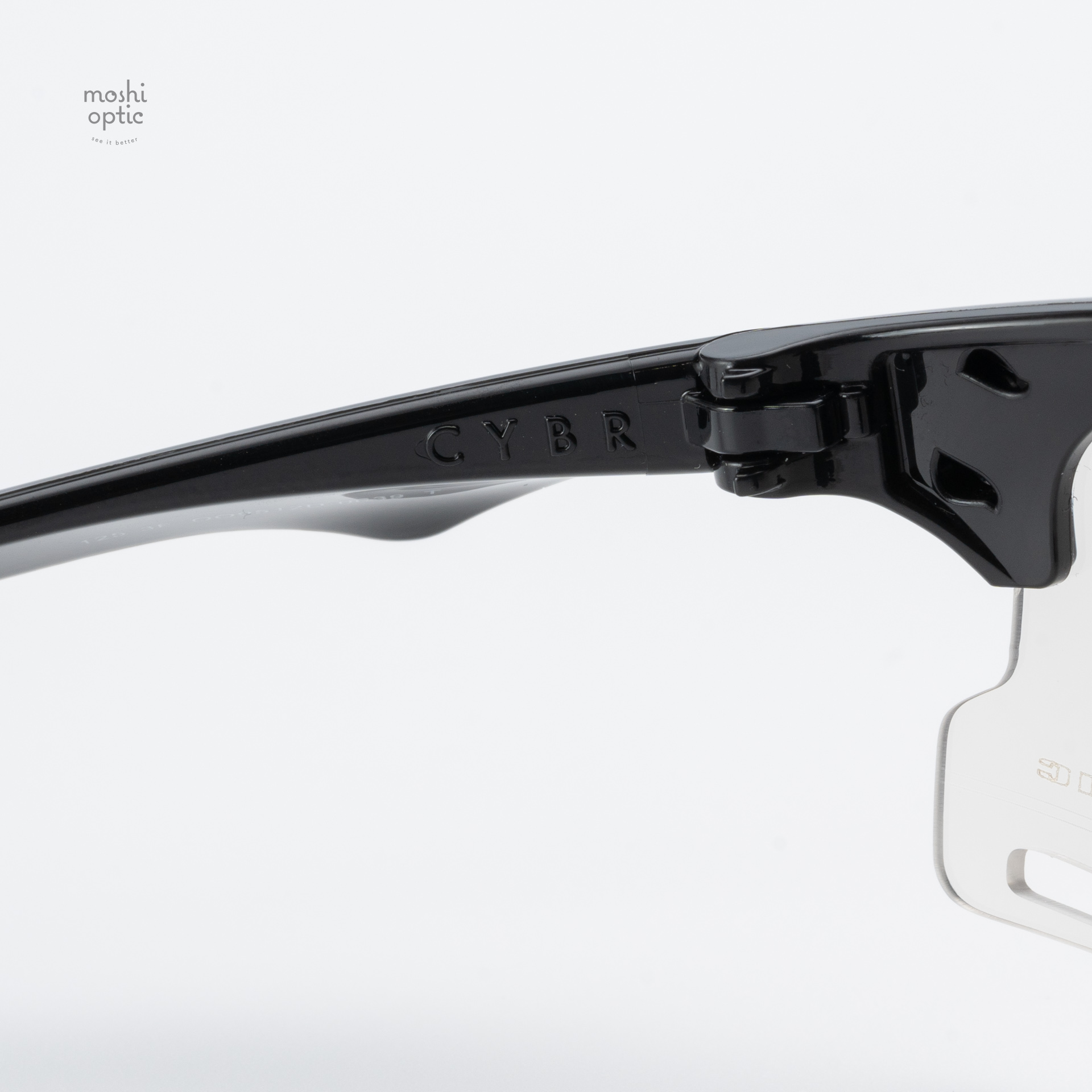 Oakley OO9512D-06 Cybr Zero Polished Black Clear to Black Iridium Photochromic