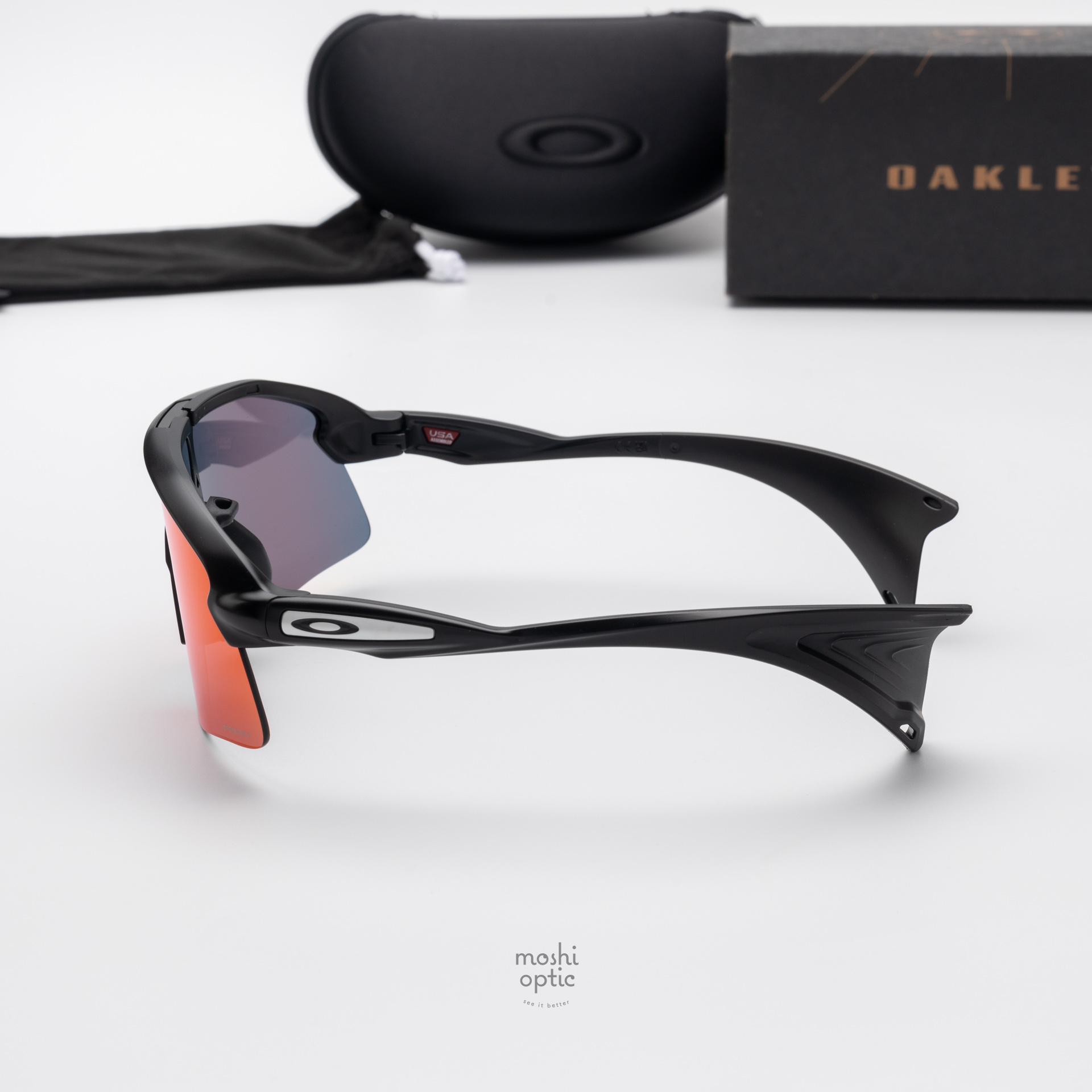 OAKLEY STUNT DEVIL S OO9518-02 Matte Black Prizm Road