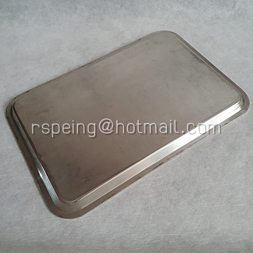 ถาดสแตนเลส (18-8) ทรงสี่เหลี่ยมผืนผ้า ของสายการบิน JAL โลโก้ตัวอักษร JAL