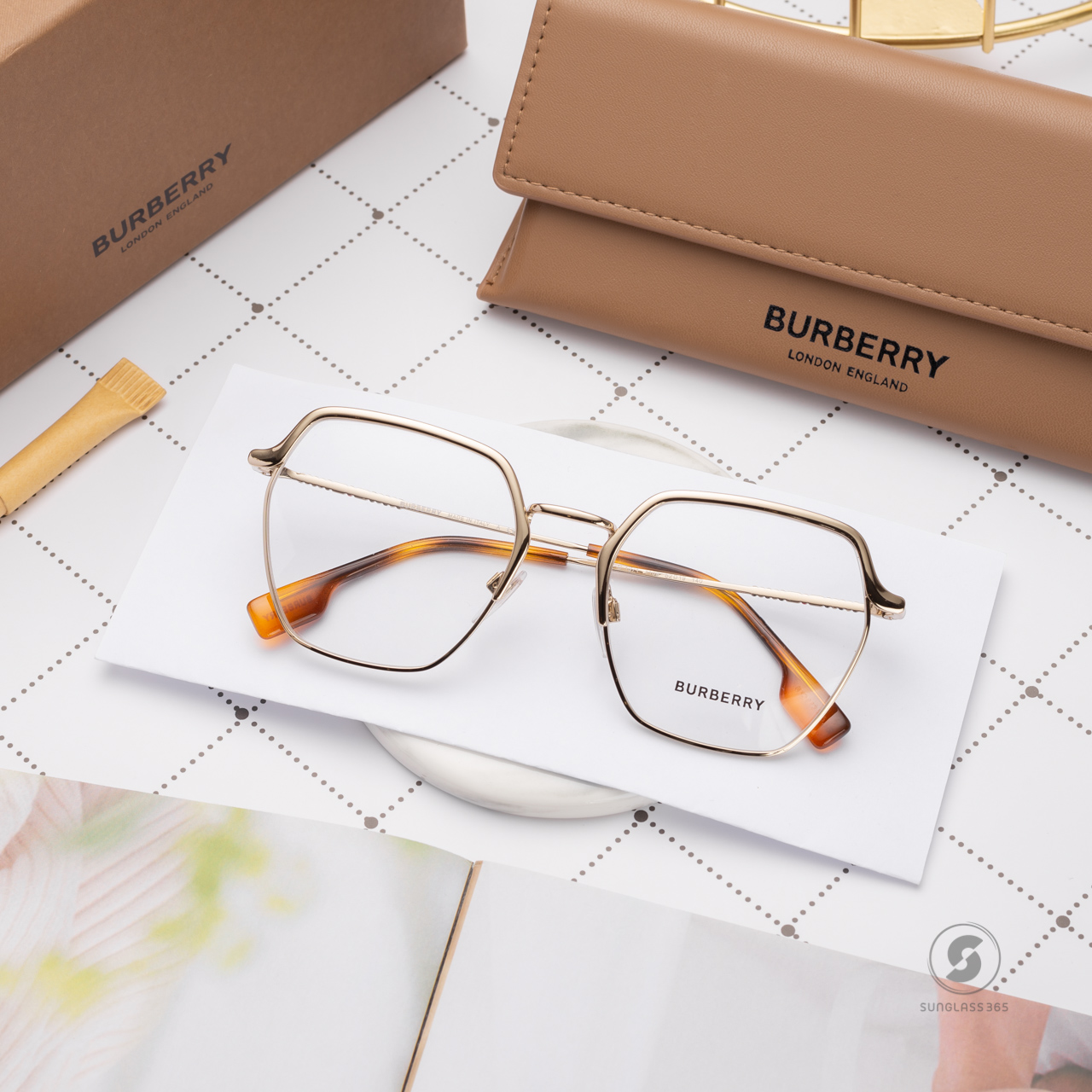 BURBERRY BE1371 Angelica 1109 Light Gold
