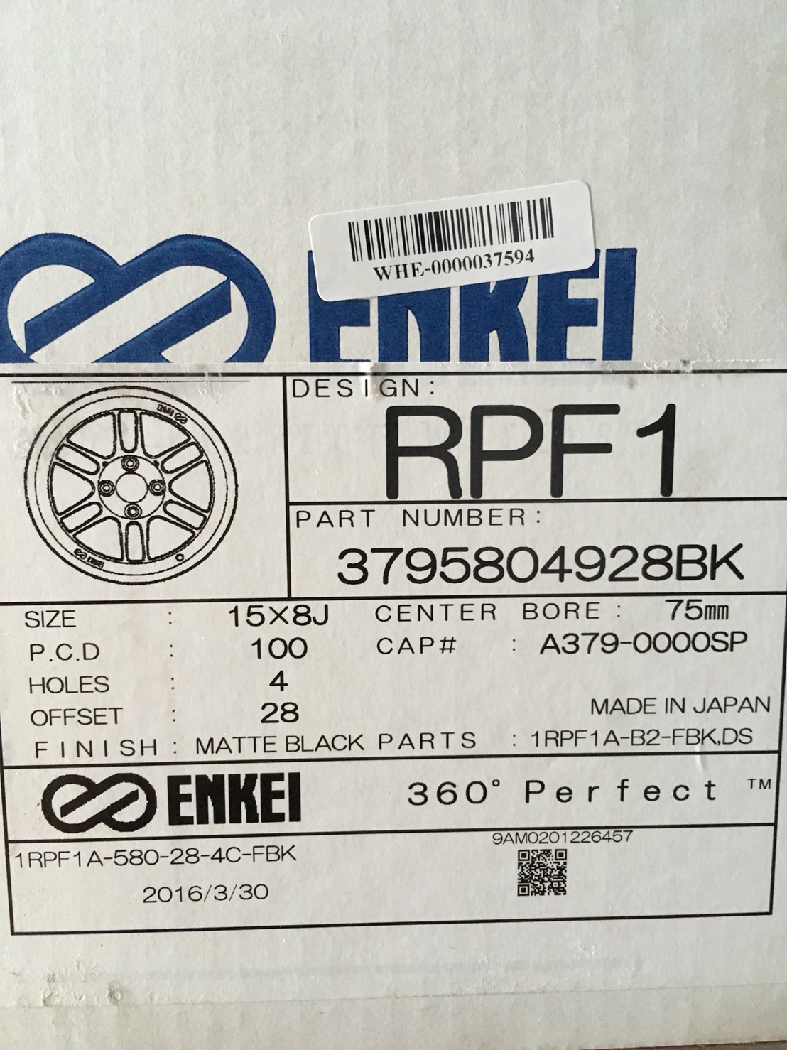 ล้อแท้ ENKEI RPF1 ขอบ15 ราคาพิเศษ มาใหม่