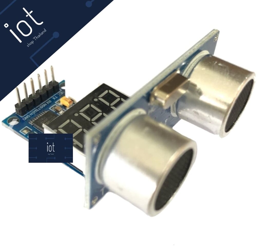 Ultrasonic distance measurement module test (โมดูลทดสอบ อัลตร้าโซนิค HC-SR04) ไม่รวม Ultrasonic