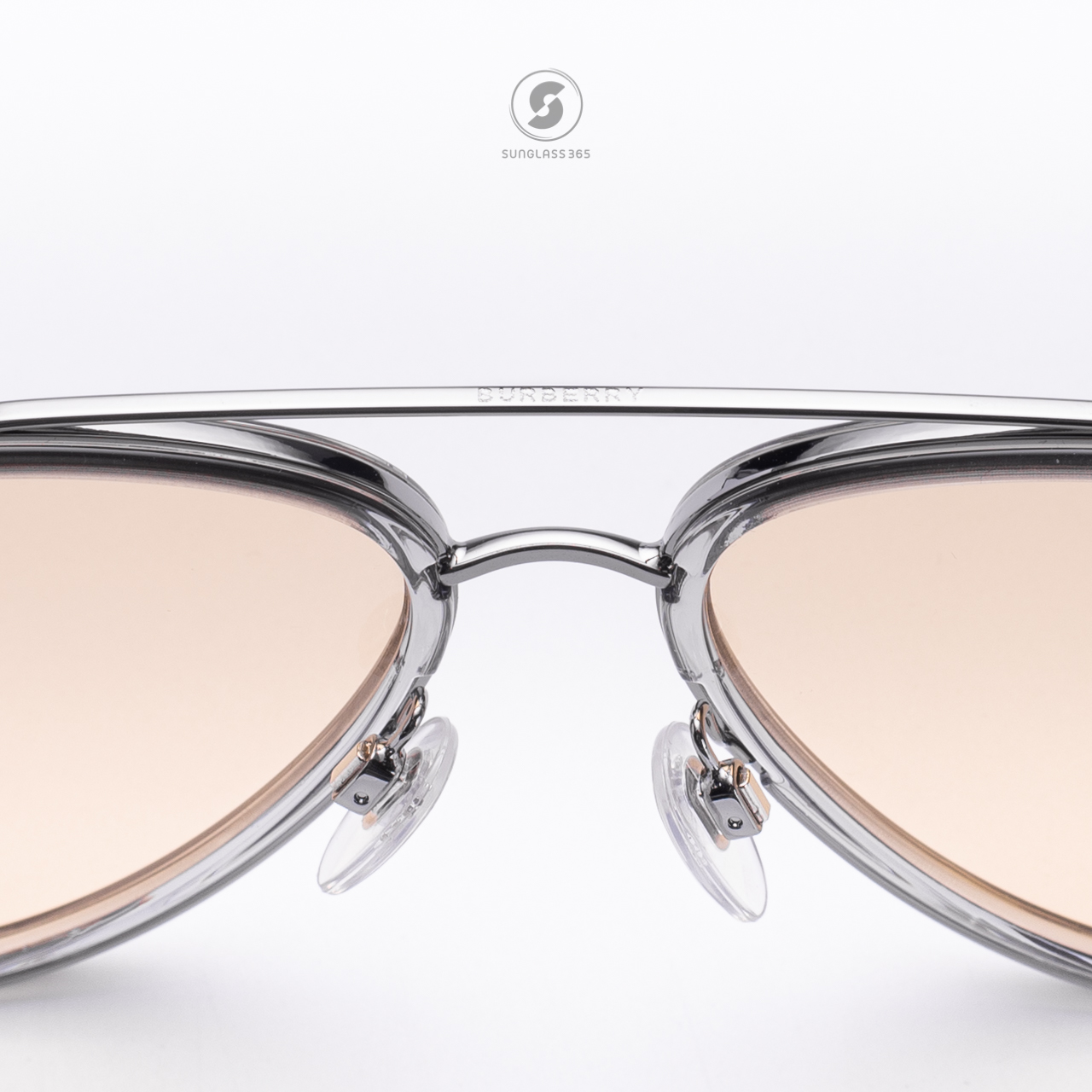 BURBERRY OLIVER BE3125 1003/8 Gunmetal Light Yellow