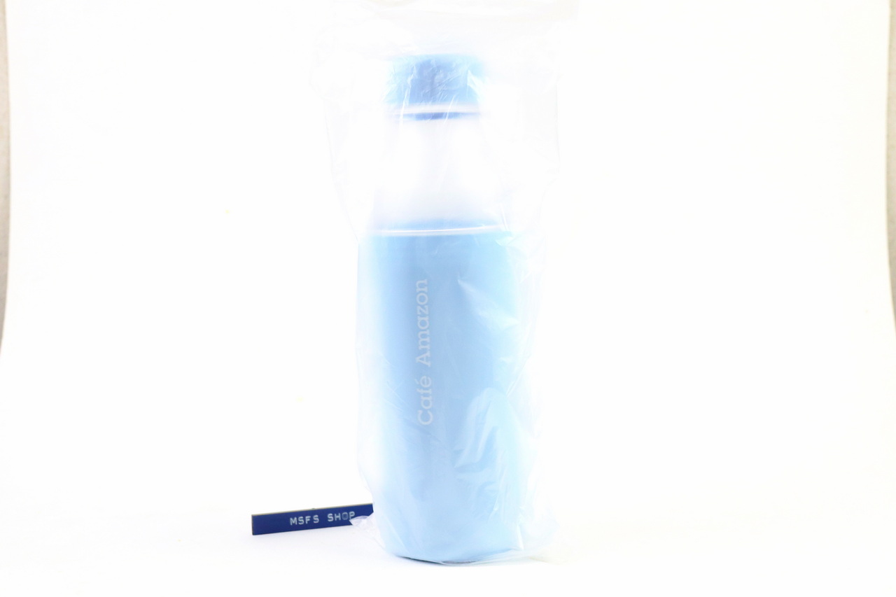 ขวดน้ำพลาสติกกาแฟ Amazon สีฟ้า