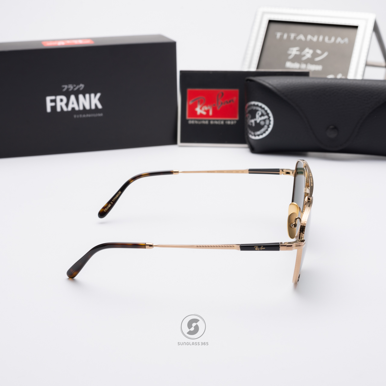 RayBan RB8258 313852 Frank ll Titanium Gold