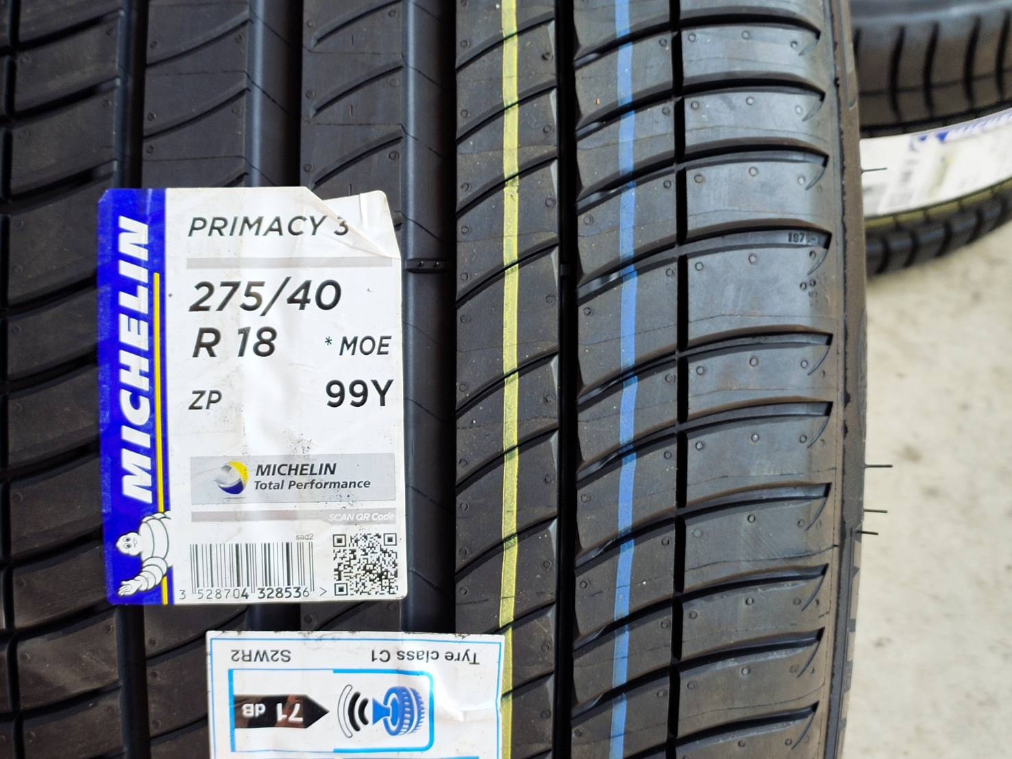 MICHELIN 275/40R18 PRIMACY 3ZP *MOE 99Y MADE IN ITALY